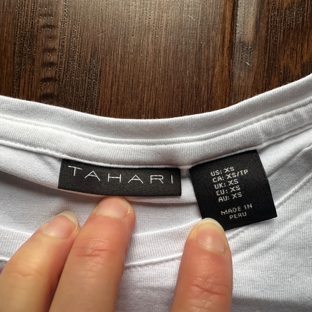 Tahari Women's Long Sleeve Shirt White Size XS NEW! - Picture 4 of 7